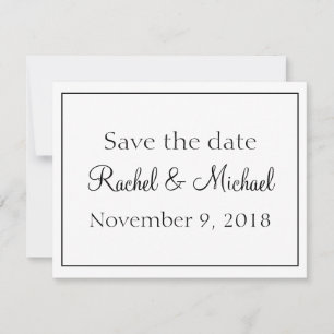 Mooi Wit en Zwart Save the Date