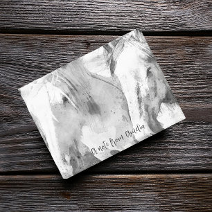 Mooi wit paard gepersonaliseerd post-it® notes