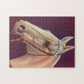 mooi wit paard legpuzzel (Horizontaal)