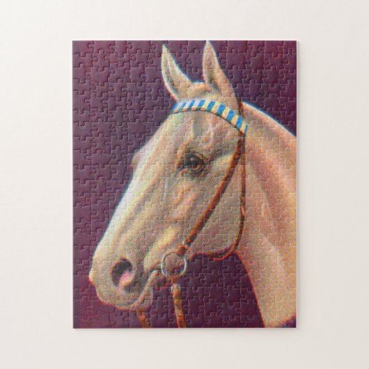 mooi wit paard legpuzzel (Verticaal)