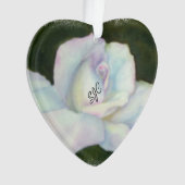 MOOI WIT ROSE VALENTIJN ORNAMENT (voorkant)