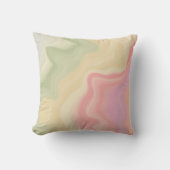 Mooi zachte pastel abstracte regenboog kussen (Voorkant)