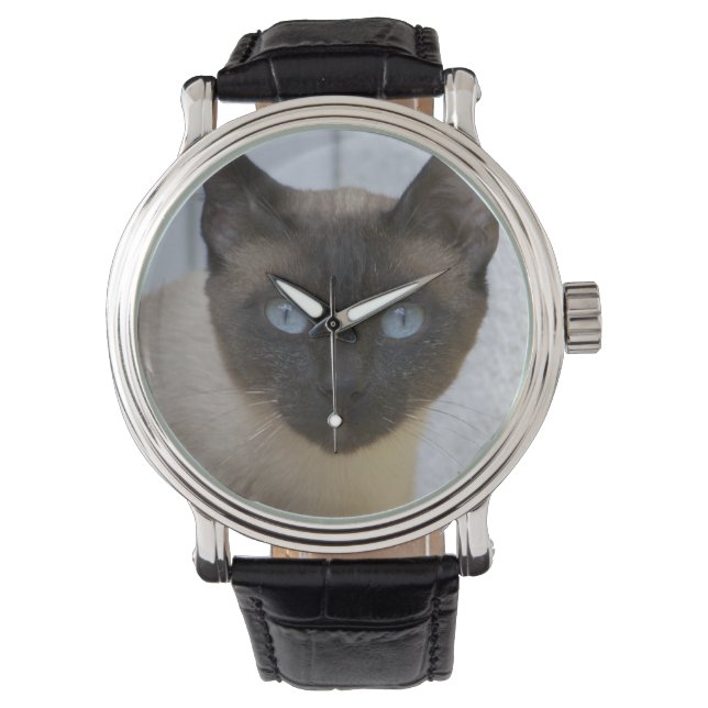 Mooi zegel, Siamese kat Horloge (Voorkant)