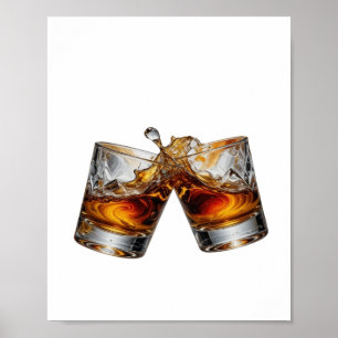 Mooi Zilver WHISKY SPLASH Poster