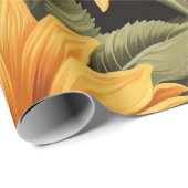 Mooi Zonnebloem inpakpapier (Rol Hoek)