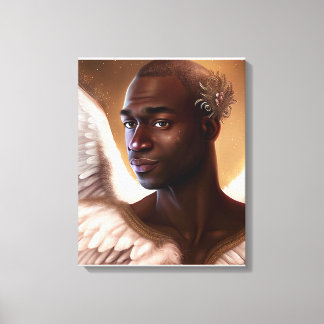 Mooi zwart-Afrikaans Canvas Afdruk