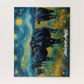 Mooi zwart Angus vee Legpuzzel (Verticaal)