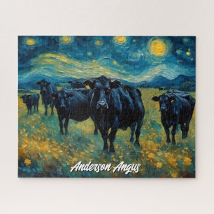 Mooi zwart Angus vee Legpuzzel