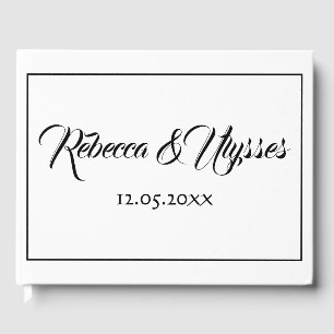 Mooi zwart en wit gastenboek