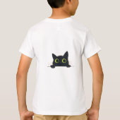 Mooi zwart kat ontwerp t-shirt (Achterkant)