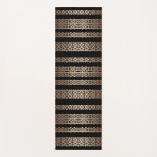 Mooi, zwart met goud, kant-en-leggings yogamat
