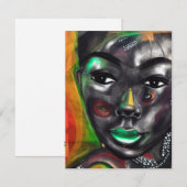 Mooi zwart notitiekaartje (Voorkant / Achterkant)