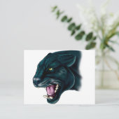 Mooi zwart panter briefkaart (Staand voorkant)