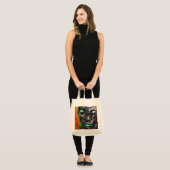 Mooi zwart tote bag (Voorkant (model))
