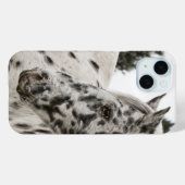 Mooi zwart-wit Appaloosa Paard, Western Case-Mate iPhone Case (Achterkant (horizontaal))