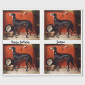 Mooi zwart-wit cadeaupapier (Vlak)