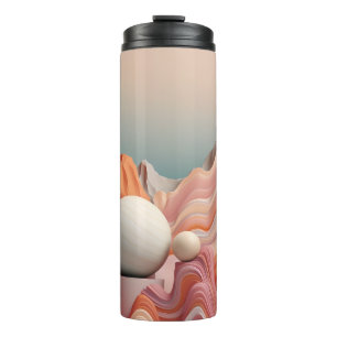 Mooie 3D Abstract Boho Thermosbeker