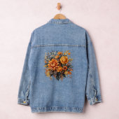 Mooie 3D herfst bloem Denim Jacket (Hangar)