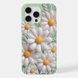 Mooie 3D-madeliefjesclip-art - Pastel parelwit iPhone 15 Pro Max Hoesje