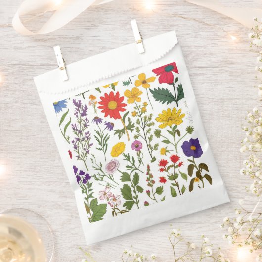 Mooie 60's Retro Wildflower, Bedankzakje (Geknipt)