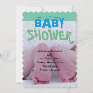 Mooie Aandoenlijke Baby Shower Bedje Nursery Voeta Kaart