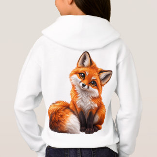 Mooie Aandoenlijke Rode Vos Achterkant Print Meis