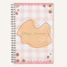 Mooie Aangepaste Aardbei Journal