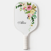 Mooie aangepaste bloemen pickleball paddle (Voorkant)
