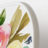 Mooie aangepaste bloemen pickleball paddle (Links Detail)