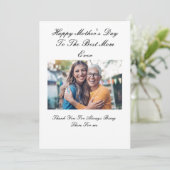 Mooie aangepaste foto Moederdag Kaart (Staand voorkant)