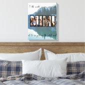 Mooie aangepaste gezinsfoto canvas afdruk (Insitu (Slaapkamer))