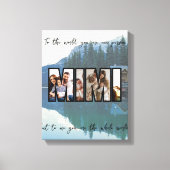 Mooie aangepaste gezinsfoto canvas afdruk (Voorkant)