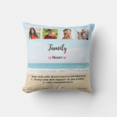 Mooie aangepaste gezinsfoto kussen (Voorkant)