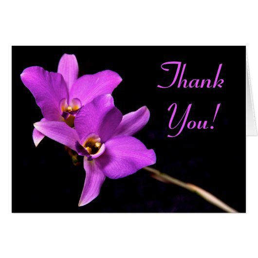 Mooie Aangepaste Orchid Hartelijk dank (Voorkant Horizontaal)