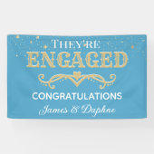 Mooie Aangepaste verlovingsbanner Spandoek (Horizontaal)