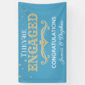 Mooie Aangepaste verlovingsbanner Spandoek (Verticaal)