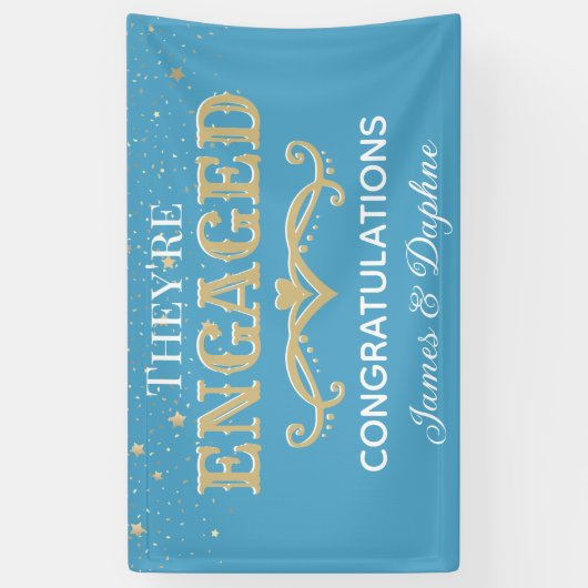 Mooie Aangepaste verlovingsbanner Spandoek (Verticaal)