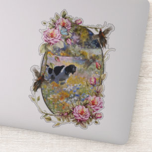 Mooie aanwijzer met fazanten sticker