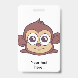 Mooie aap clipart badge