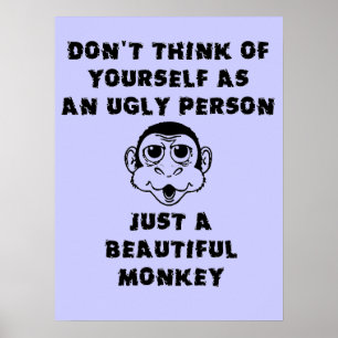 Mooie Aap Grappige Poster Humor