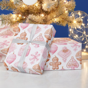 Mooie aardbei peperkoek Kerstmis Cadeaupapier