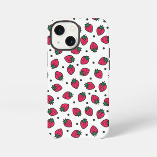 Mooie Aardbeien iPhone 13 Mini Hoesje