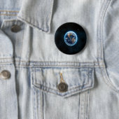 Mooie aarde ronde button 5,7 cm (In situ)