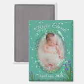 Mooie & Aardige Kinderen - Botanisch Turkoois Magneet (Voorkant / Achterkant)