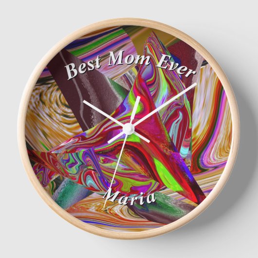 Mooie Abstract Kleurrijke Vloeibare Marmer (Voorkant)