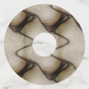Mooie Abstract laat een blijvende indruk achter Wijnglaslabel