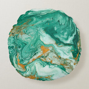 Mooie abstracte achtergrond. Golden en donkere gre Rond Kussen