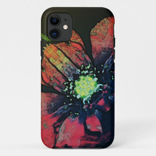Mooie abstracte bloem telefoonhoes iPhone 11 hoesje