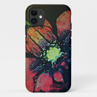Mooie abstracte bloem telefoonhoes iPhone 11 hoesje