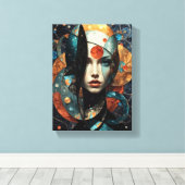 Mooie abstracte canvas afdruk (Insitu (Houten vloer))